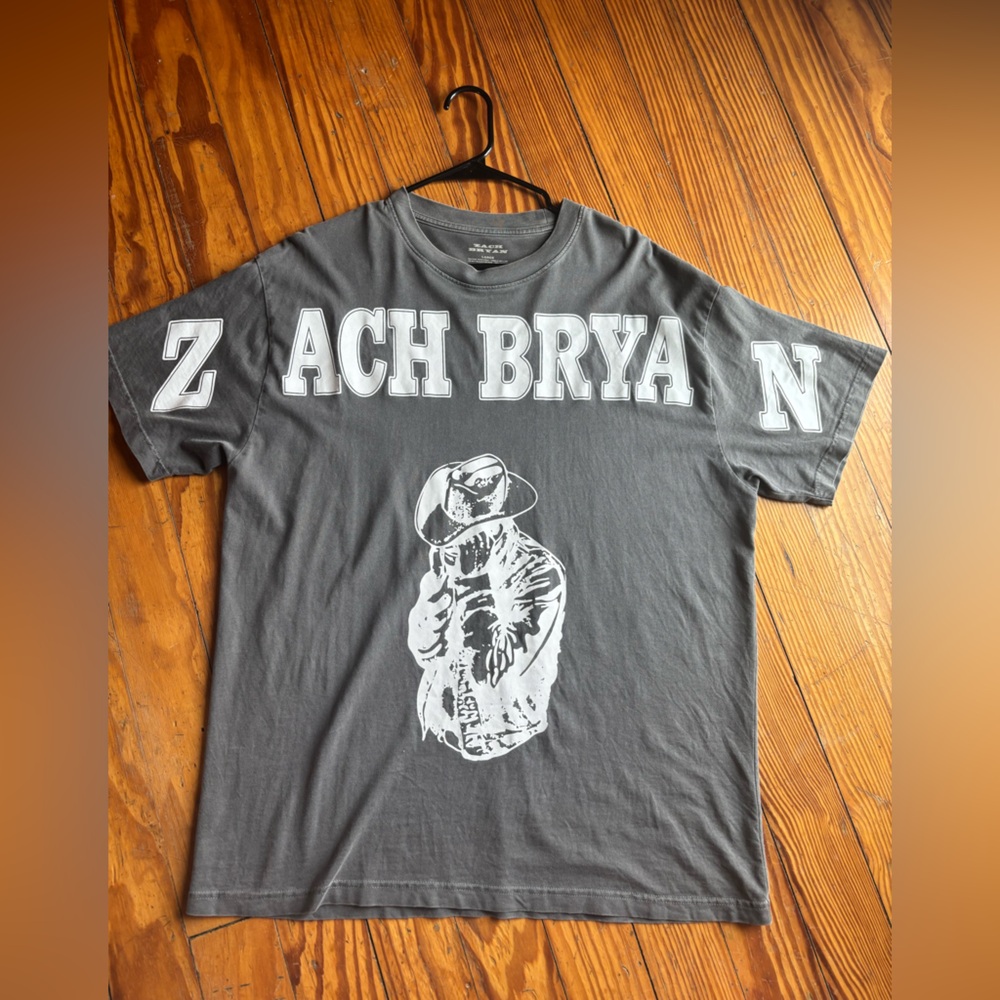 Zach Bryan Gray Graphic T-Shirt